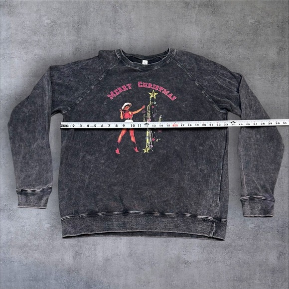 Lucky‎ And Blessed Life Sweatshirt Cowgirl Cactus Merry Christmas - Picture 4 of 9